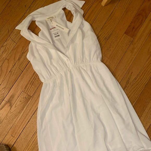 Monteau Dresses & Skirts - 🌟SALE🌟Preppy white halter dress 😍😍😍